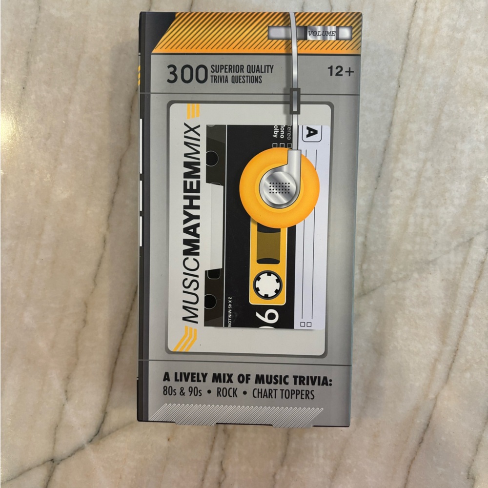 Music Trivia- Professor Puzzle Music Mayhem Mix Trivia Card Party Game NIB